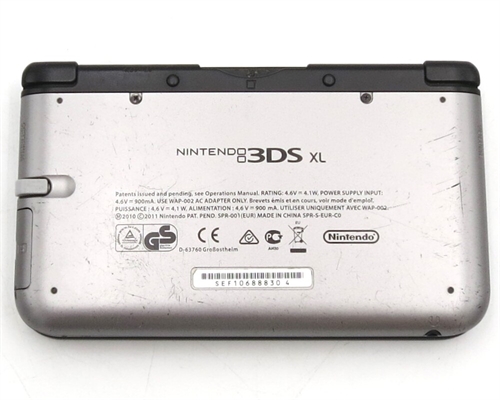 Nintendo 3DS XL - Silver and Black - Konsol - SNR SEF111958993 (B Grade) (Genbrug)